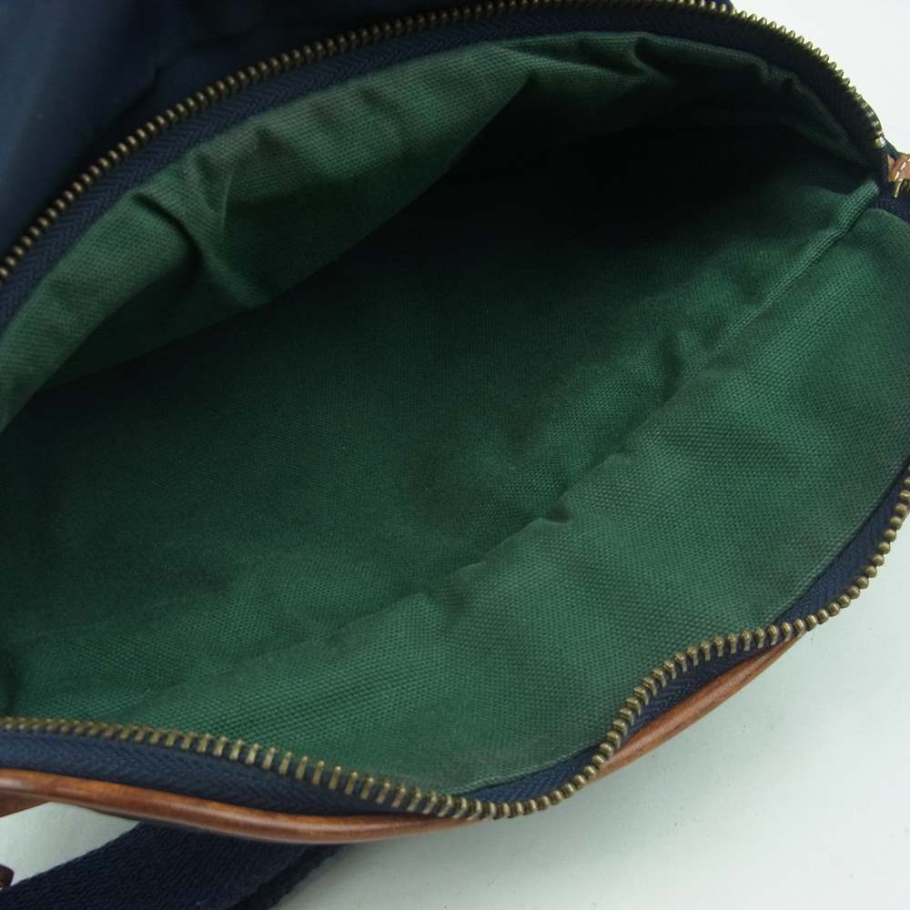 Felisi フェリージ 799‐DS 045 ナイロン レザー ウエスト ボディ バッグ ダークネイビー系【中古】