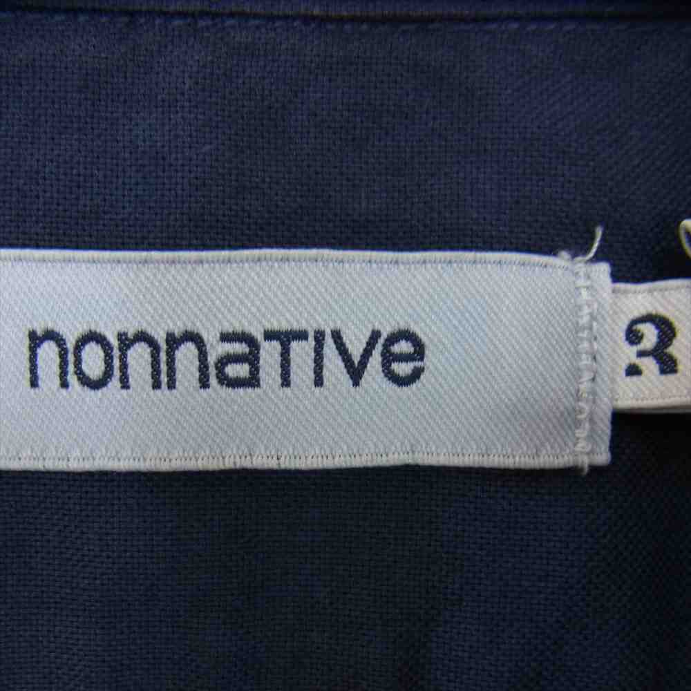 nonnative ノンネイティブ NN-SJ4103 WORKER SHIRT JACKET COTTON OXFORD OVERDYED シャツ ジャケット ネイビー系 3【中古】