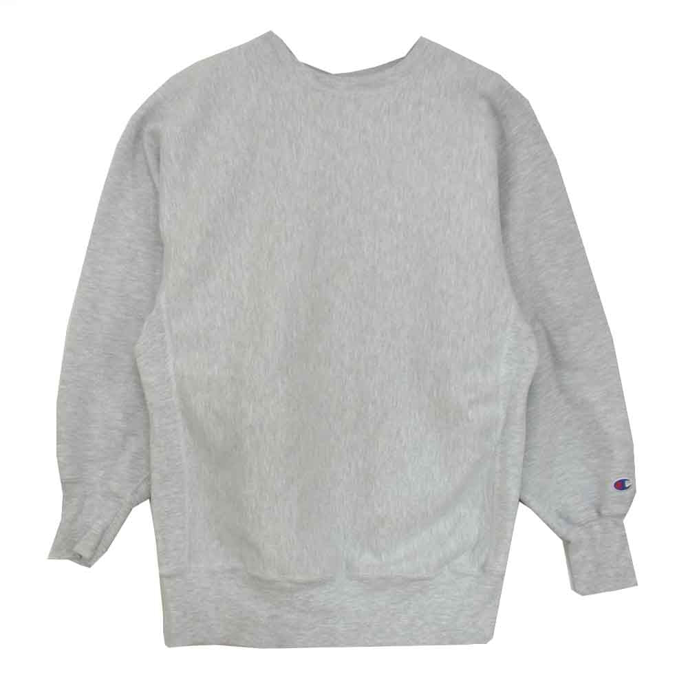 Champion チャンピオン 90's REVERSE WEAVE リバースウィーブ YALE 染み込み バック プリント スウェット グレー系 XL【中古】