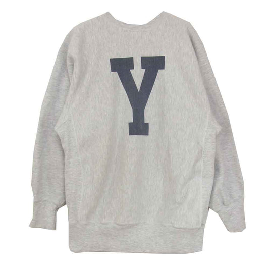 Champion チャンピオン 90's REVERSE WEAVE リバースウィーブ YALE 染み込み バック プリント スウェット グレー系 XL【中古】