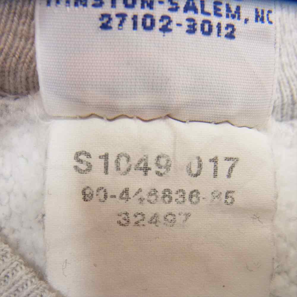 Champion チャンピオン 90's REVERSE WEAVE リバースウィーブ YALE 染み込み バック プリント スウェット グレー系 XL【中古】