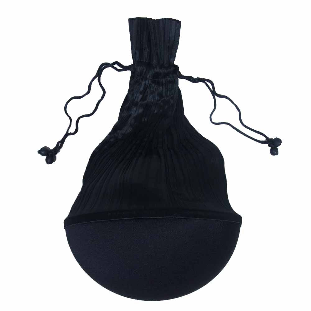 PLEATS PLEASE プリーツプリーズ イッセイミヤケ プリーツ加工 円形 ボール ポーチ 巾着 ブラック系【中古】