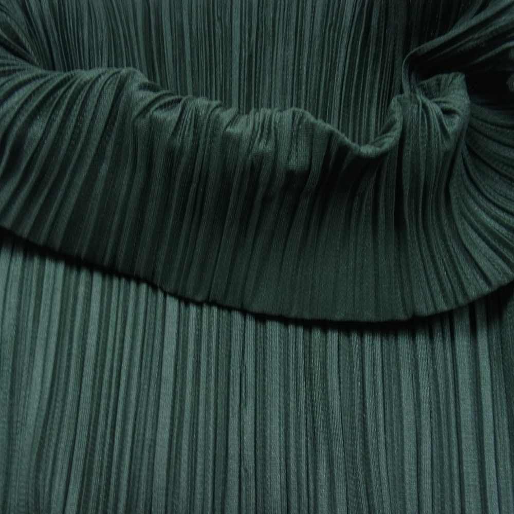 PLEATS PLEASE プリーツプリーズ イッセイミヤケ PP43-JK604 プリーツ加工 ボトルネック ロング カットソー 長袖 グリーン系 3【中古】