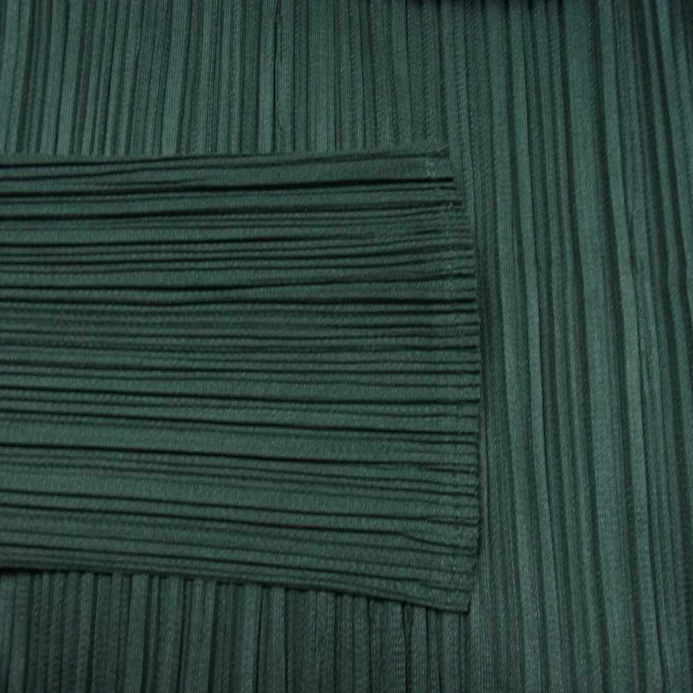 PLEATS PLEASE プリーツプリーズ イッセイミヤケ PP43-JK604 プリーツ加工 ボトルネック ロング カットソー 長袖 グリーン系 3【中古】