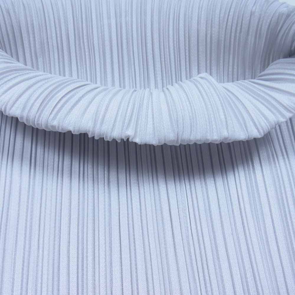 PLEATS PLEASE プリーツプリーズ イッセイミヤケ PP51-JK808 プリーツ加工 ボトルネック カットソー 長袖 グレー系 3【中古】