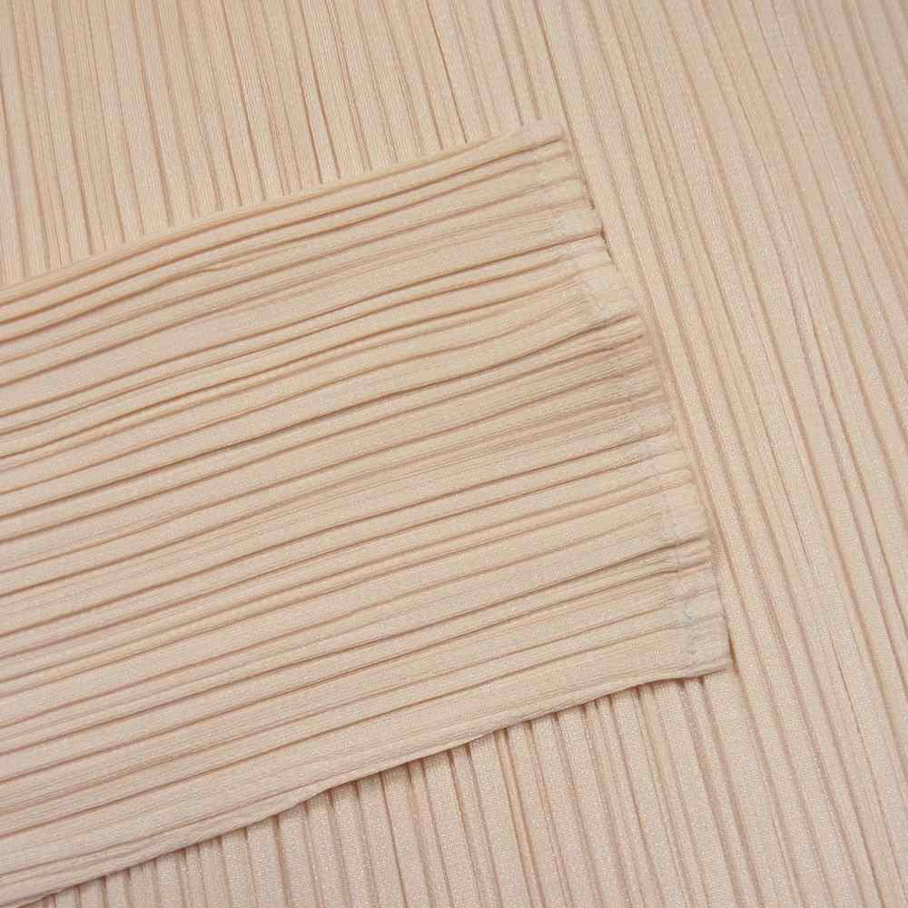 PLEATS PLEASE プリーツプリーズ イッセイミヤケ PP61-JK204 プリーツ加工 ボトルネック カットソー 長袖 オレンジ系 F【中古】