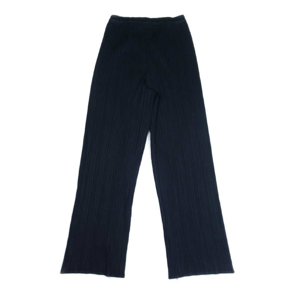PLEATS PLEASE プリーツプリーズ イッセイミヤケ PP04-JF643 プリーツ加工 ストレートパンツ ブラック系 3【中古】