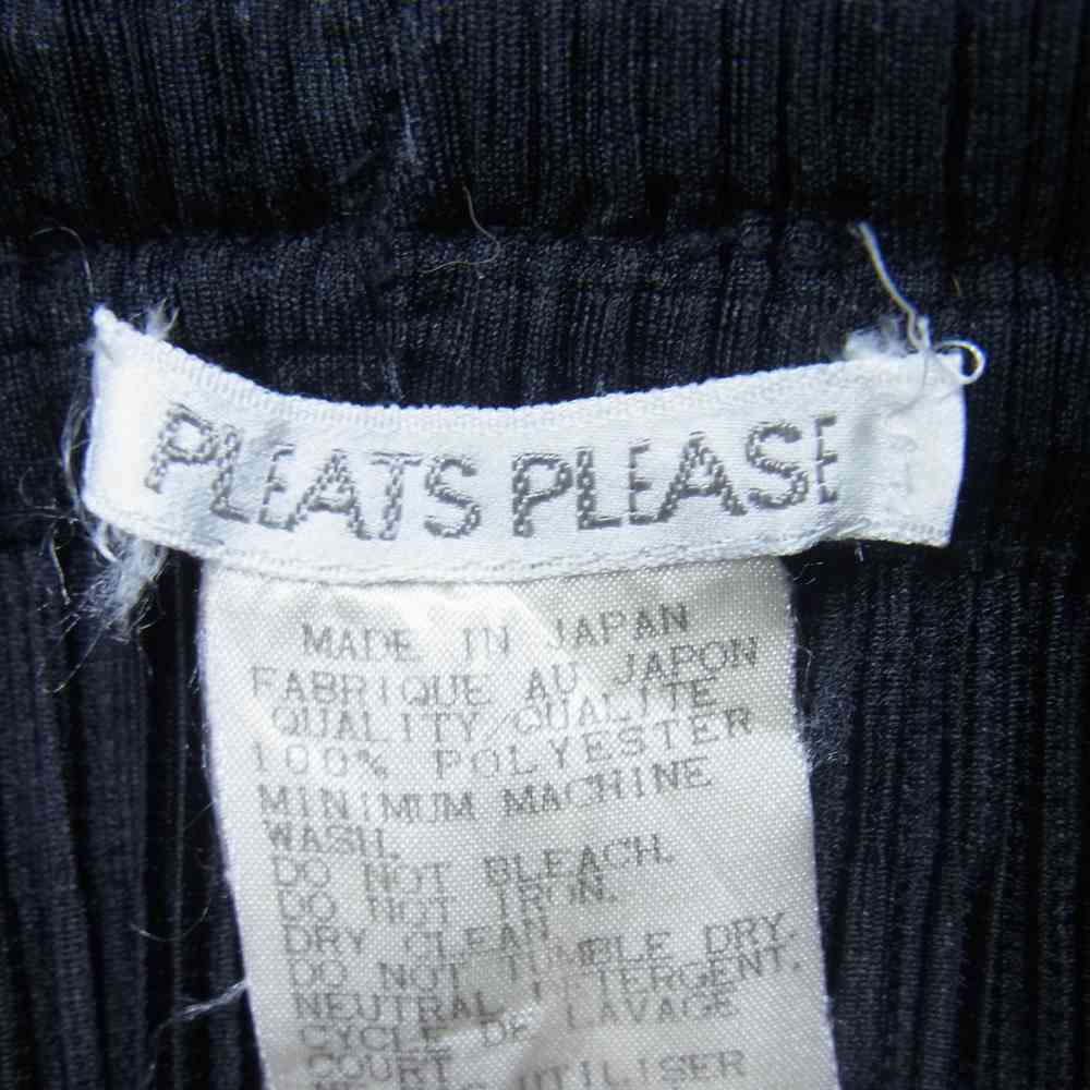 PLEATS PLEASE プリーツプリーズ イッセイミヤケ PP04-JF143 プリーツ加工 ストレート パンツ ブラック系 3【中古】