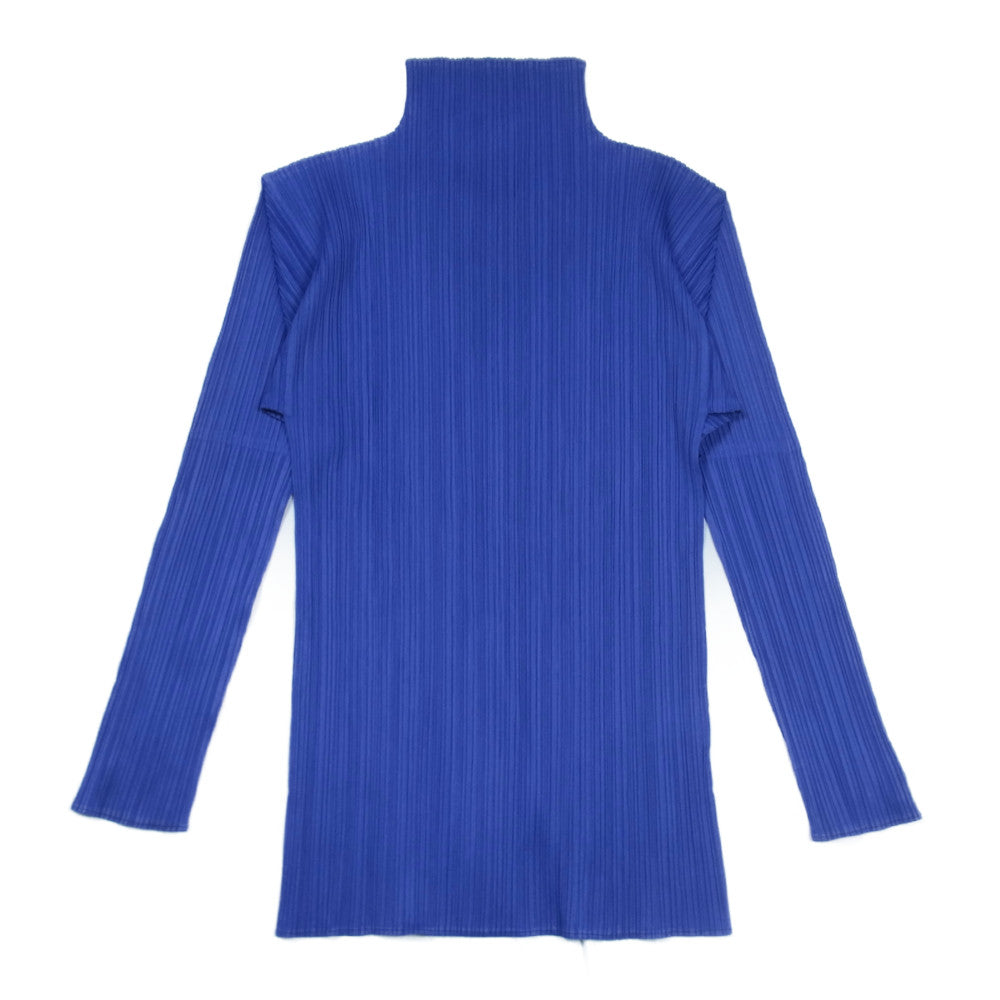 PLEATS PLEASE プリーツプリーズ イッセイミヤケ PP43-JK604 プリーツ加工 ボトルネック カットソー 長袖 パープル系 4【中古】