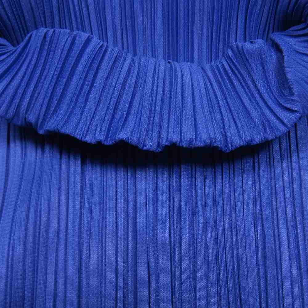 PLEATS PLEASE プリーツプリーズ イッセイミヤケ PP43-JK604 プリーツ加工 ボトルネック カットソー 長袖 パープル系 4【中古】