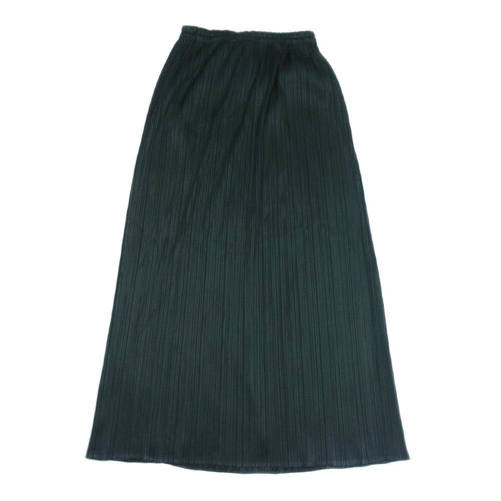 PLEATS PLEASE プリーツプリーズ イッセイミヤケ PP43-JG611 プリーツ加工 ロングスカート グリーン系 3【中古】