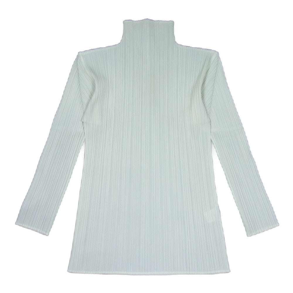 PLEATS PLEASE プリーツプリーズ イッセイミヤケ PP05-JK604 プリーツ加工 ボトルネック カットソー 長袖 オフホワイト系 L【中古】