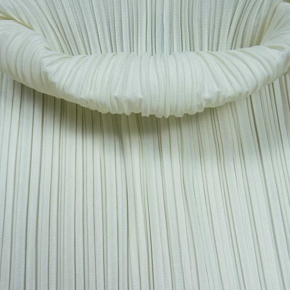 PLEATS PLEASE プリーツプリーズ イッセイミヤケ PP05-JK604 プリーツ加工 ボトルネック カットソー 長袖 オフホワイト系 L【中古】