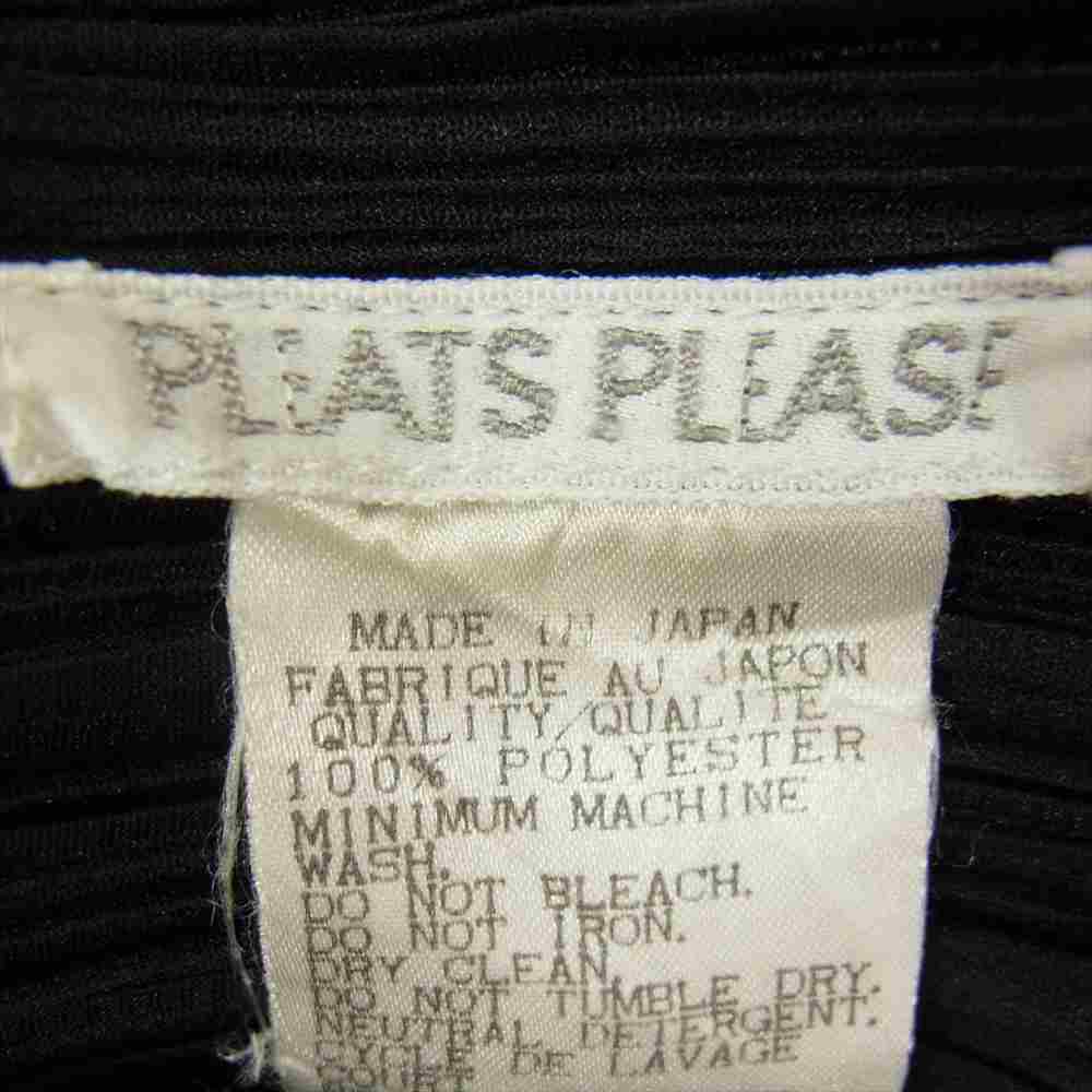 PLEATS PLEASE プリーツプリーズ イッセイミヤケ PP81-JD592 プリーツ加工 ブラウス 長袖 ブラック系 4【中古】