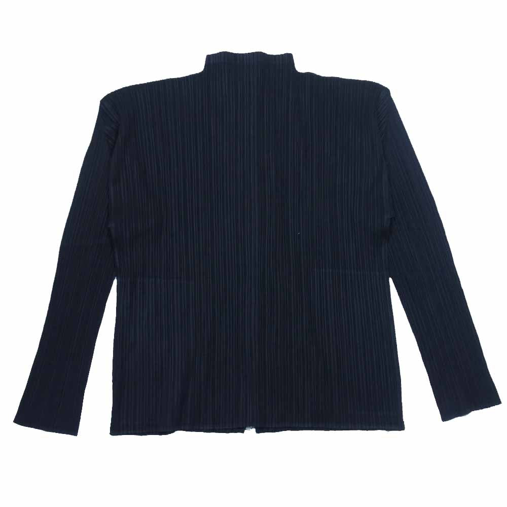 PLEATS PLEASE プリーツプリーズ イッセイミヤケ PP04-JD351 プリーツ加工 ジップ ジャケット ブラック系 4【中古】