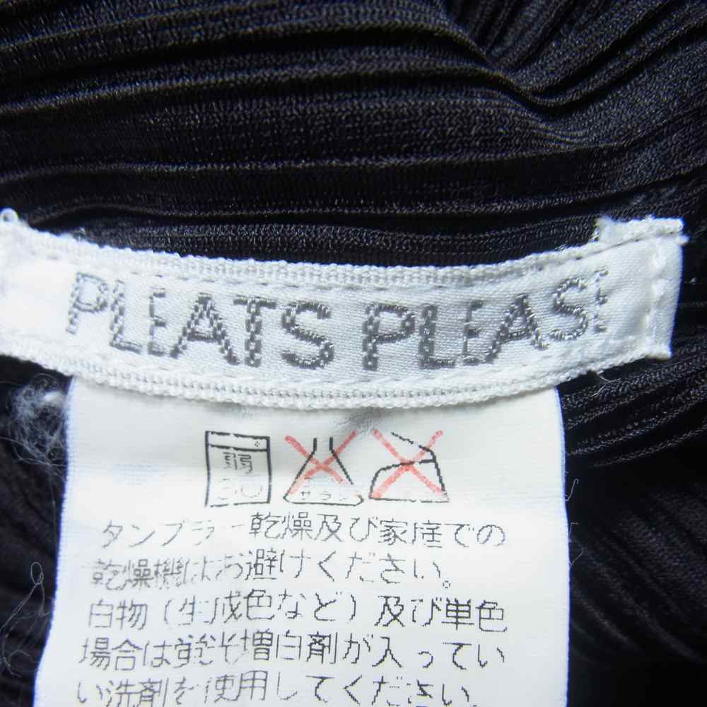 PLEATS PLEASE プリーツプリーズ イッセイミヤケ PP53-JH216 プリーツ加工 ノースリーブ スリット ワンピース ダークブラウン系 3【中古】