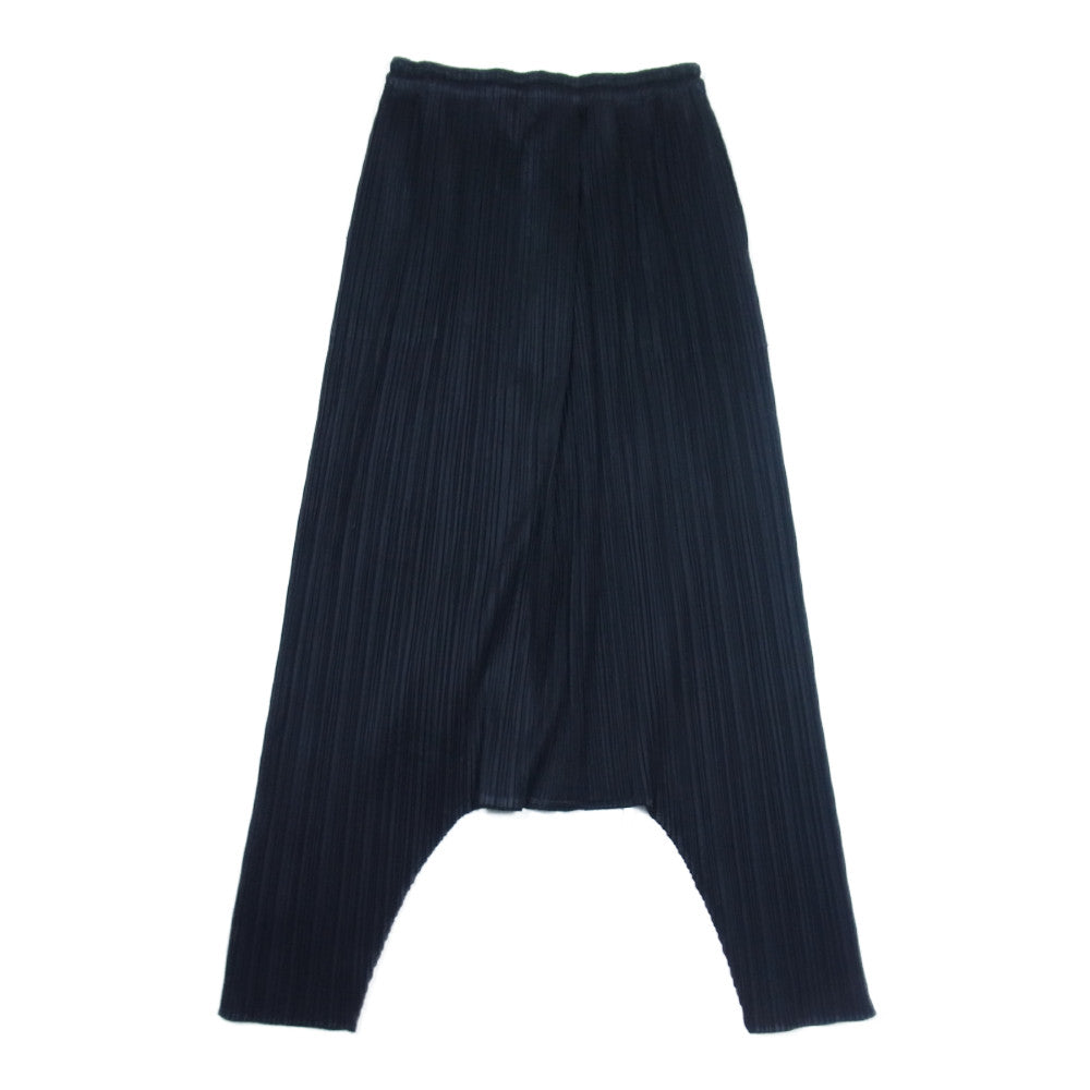 PLEATS PLEASE プリーツプリーズ イッセイミヤケ PP91-JF051 プリーツ加工 サルエルパンツ ブラック系 3【美品】【中古】