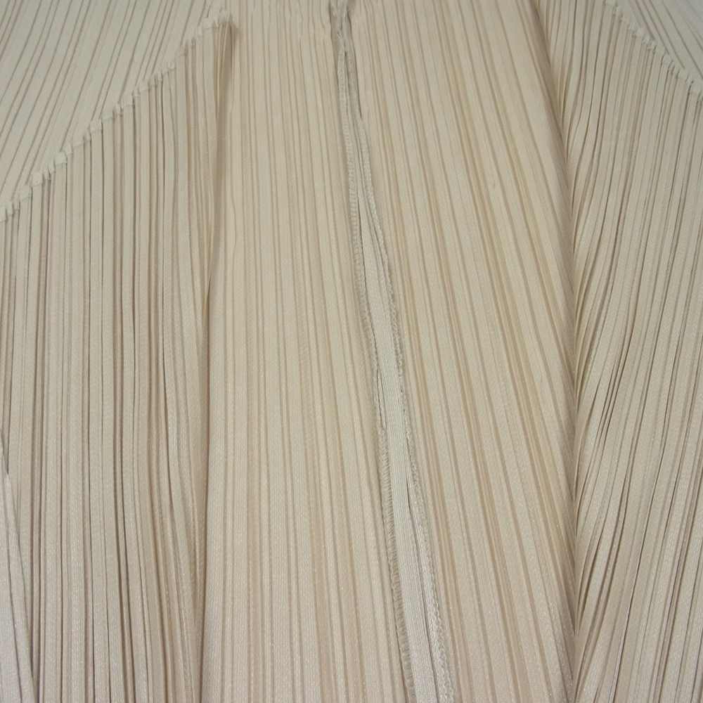 PLEATS PLEASE プリーツプリーズ イッセイミヤケ PP04-JE622 プリーツ加工 ロング ベスト カーディガン ベージュ系 3【美品】【中古】