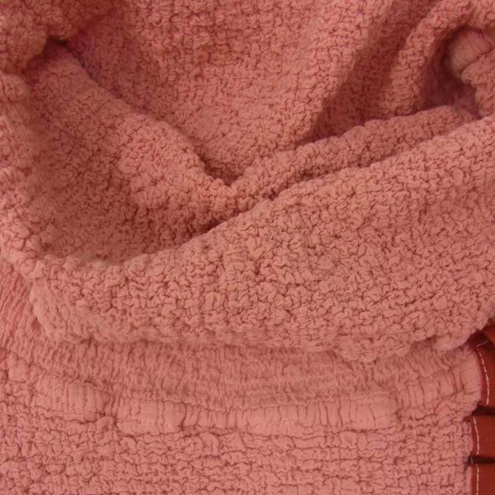 ISSEY MIYAKE イッセイミヤケ me ミー MI44FM514 リボンテープ付き 縮緬 ハイネック カットソー ピンク系 サイズ表記無【中古】