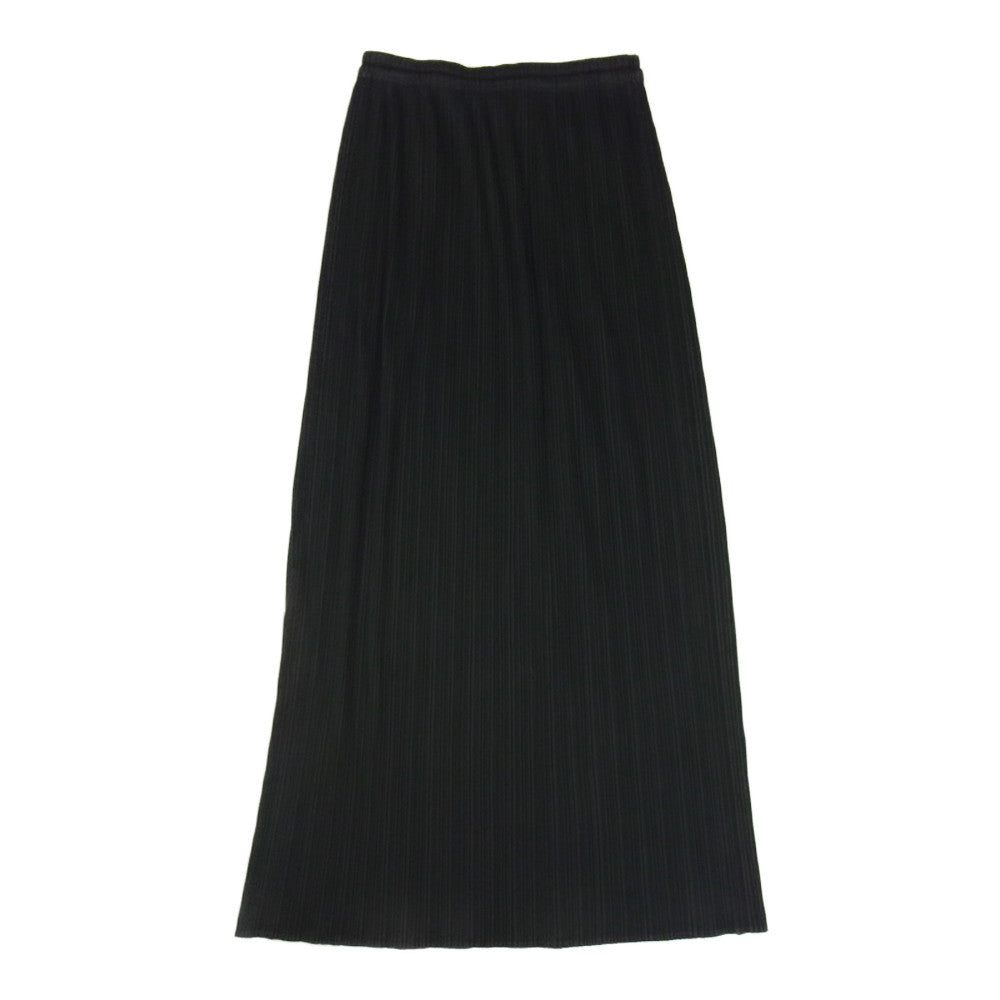 PLEATS PLEASE プリーツプリーズ イッセイミヤケ PP04-JG613 プリーツ加工 ロングスカート ブラック系 3【中古】