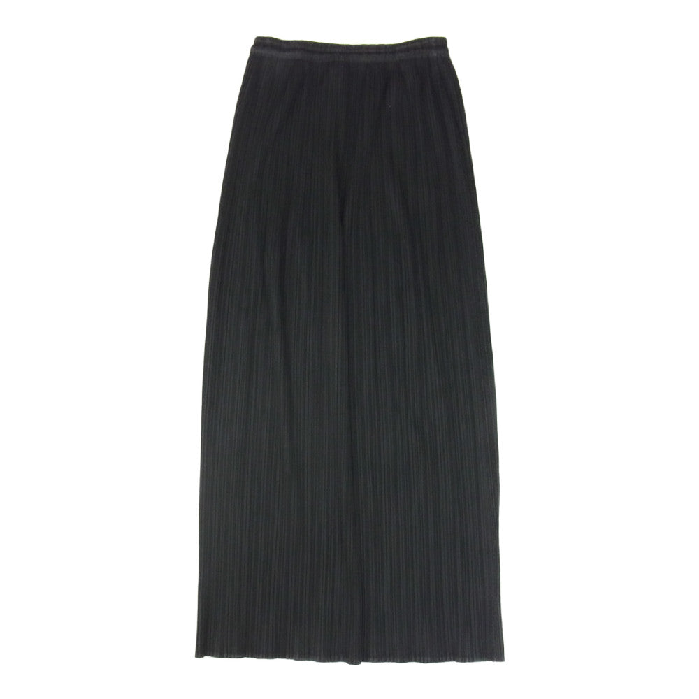 PLEATS PLEASE プリーツプリーズ イッセイミヤケ PP04-JG613 プリーツ加工 ロングスカート ブラック系 3【中古】