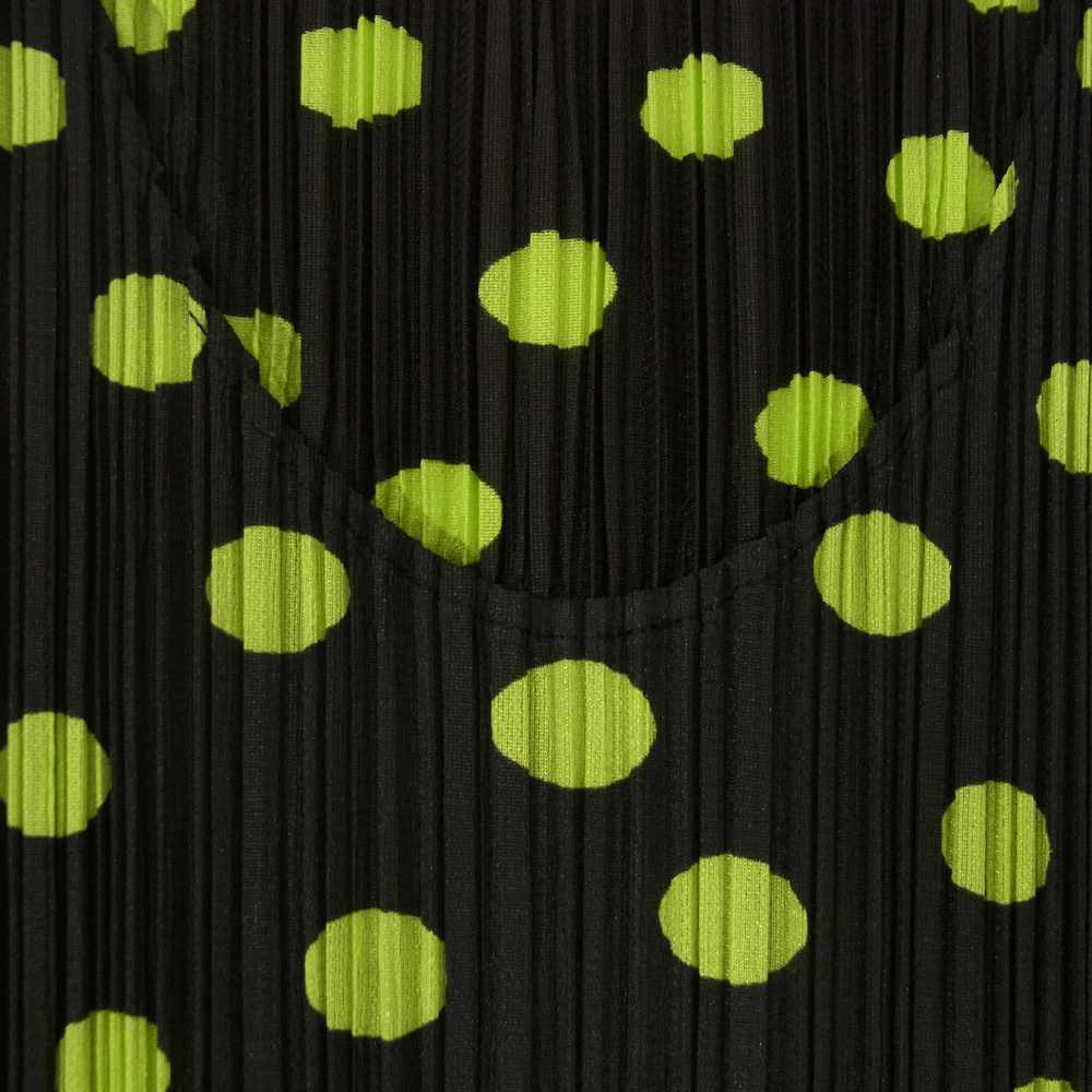 PLEATS PLEASE プリーツプリーズ イッセイミヤケ PP86-JK533 プリーツ加工 ドット柄 半袖カットソー ブラック系 3【美品】【中古】