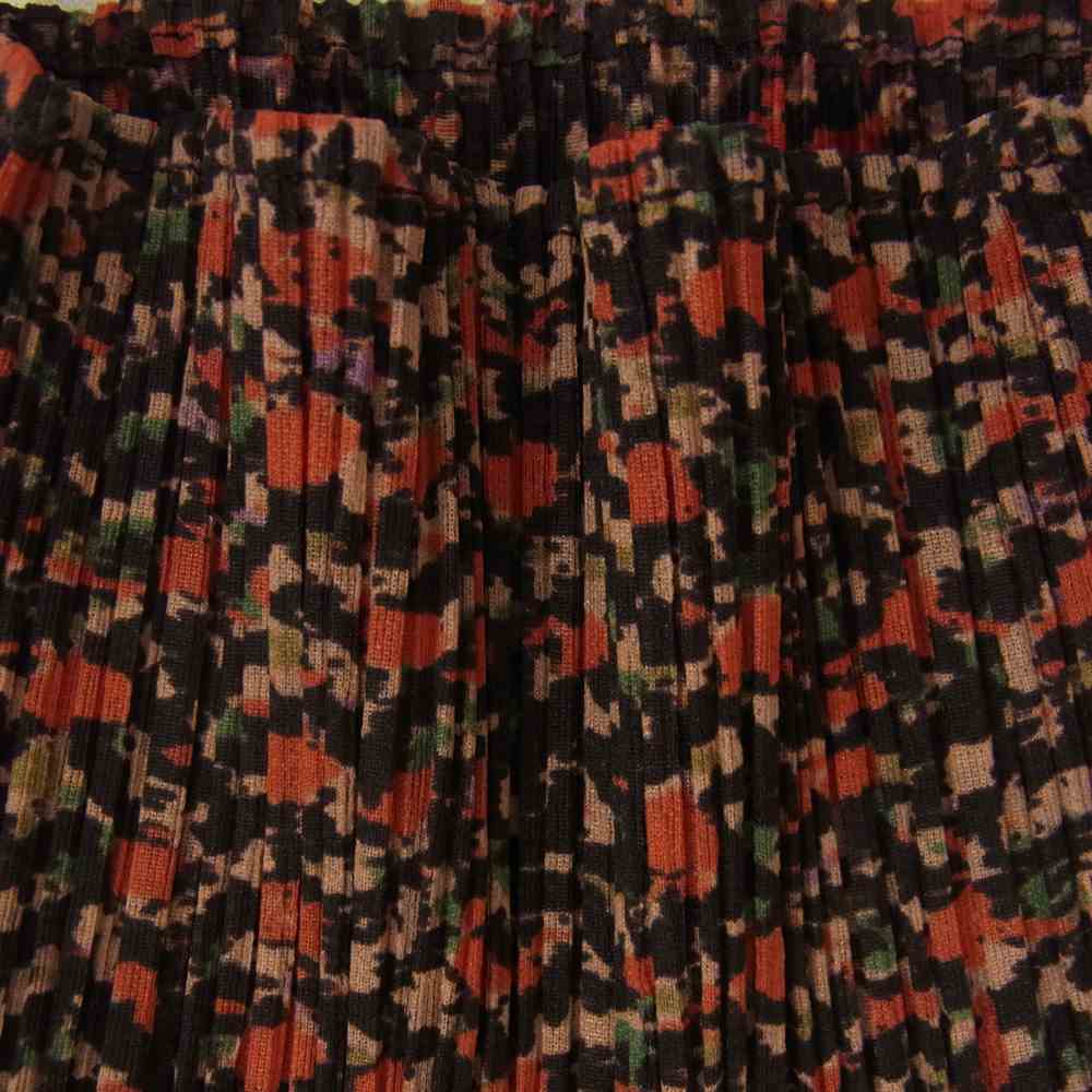 PLEATS PLEASE プリーツプリーズ イッセイミヤケ PP74-JK704 プリーツ加工 総柄 ハイネック カットソー マルチカラー系 3【美品】【中古】