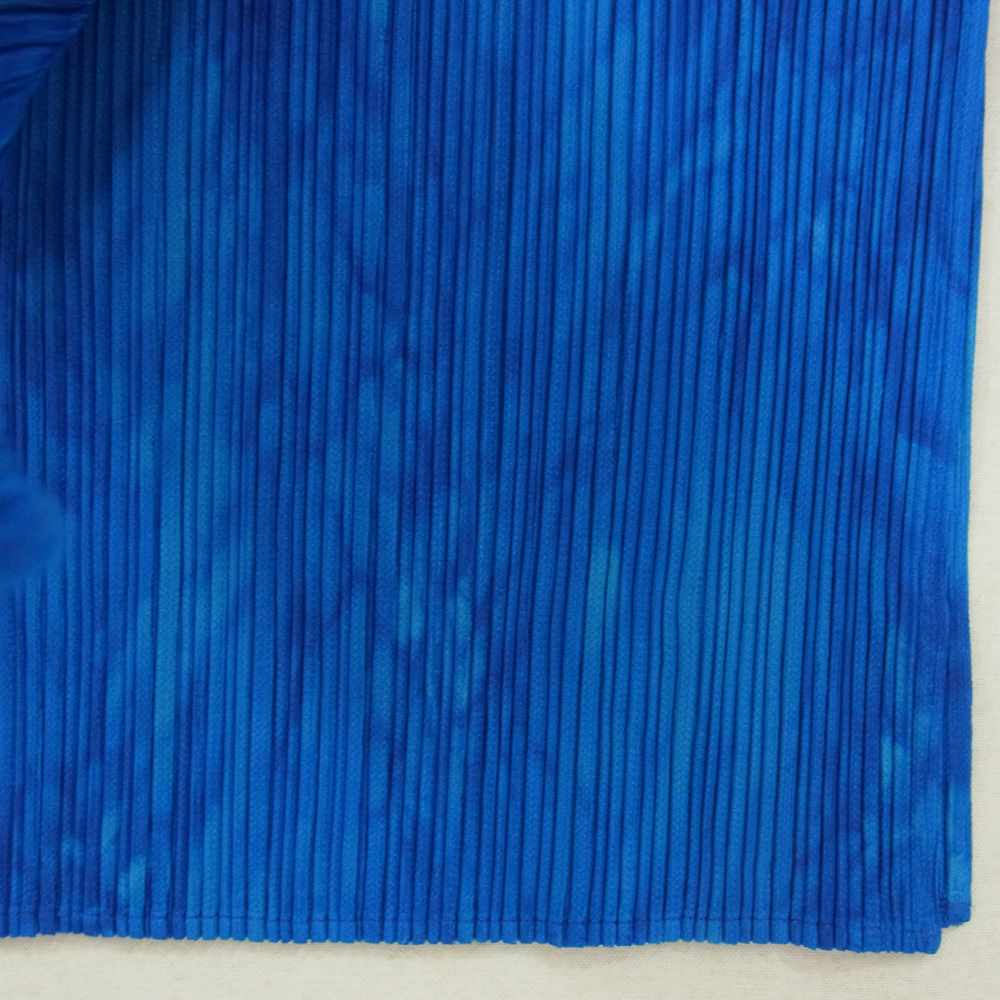 PLEATS PLEASE プリーツプリーズ イッセイミヤケ PP63-JH116 プリーツ加工 タイダイ染め サイドスリット ノースリーブ ワンピース ドレス ブルー系 3【中古】