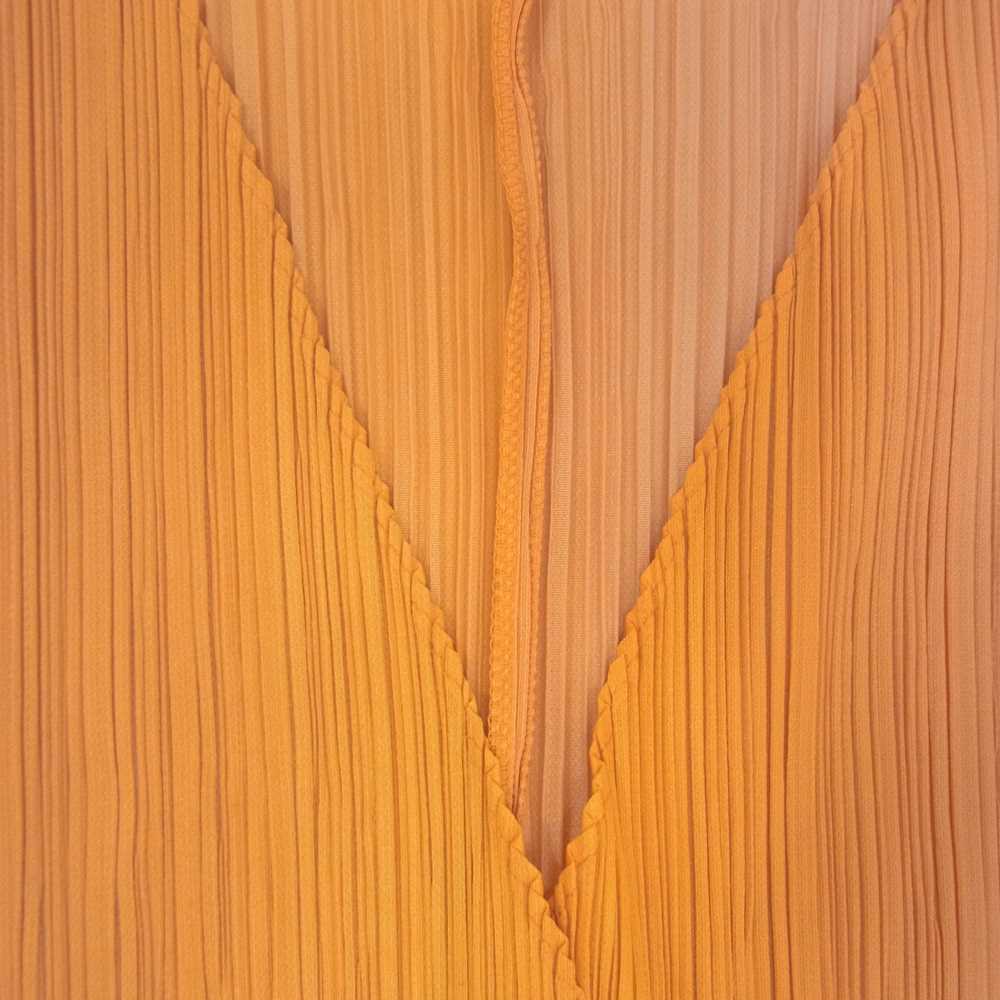 PLEATS PLEASE プリーツプリーズ イッセイミヤケ PP61-JO407 プリーツ加工 グラデーション カーディガン オレンジ系 3【中古】