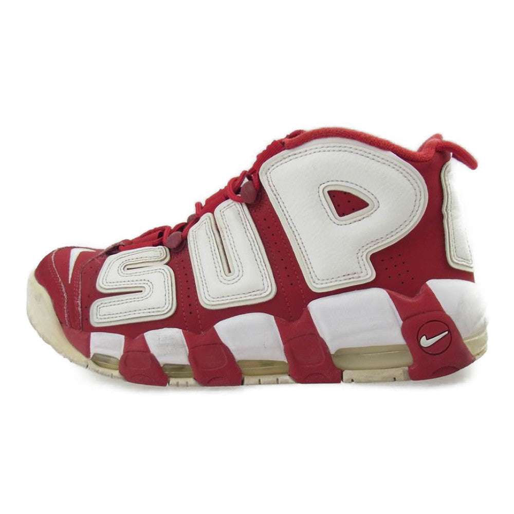 Supreme シュプリーム 902290-600 NIKE AIR MORE UPTEMPO ナイキ エア モア アップテンポ モアテン シュプテン レッド系 ホワイト系 27【中古】