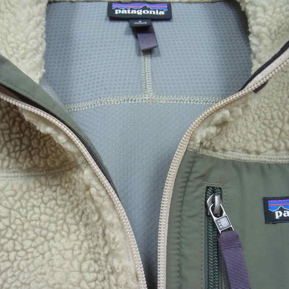 patagonia パタゴニア 18AW 23048 Classic Retro-X Vest クラシックレトロX フリース ベスト ベージュ系 S【中古】