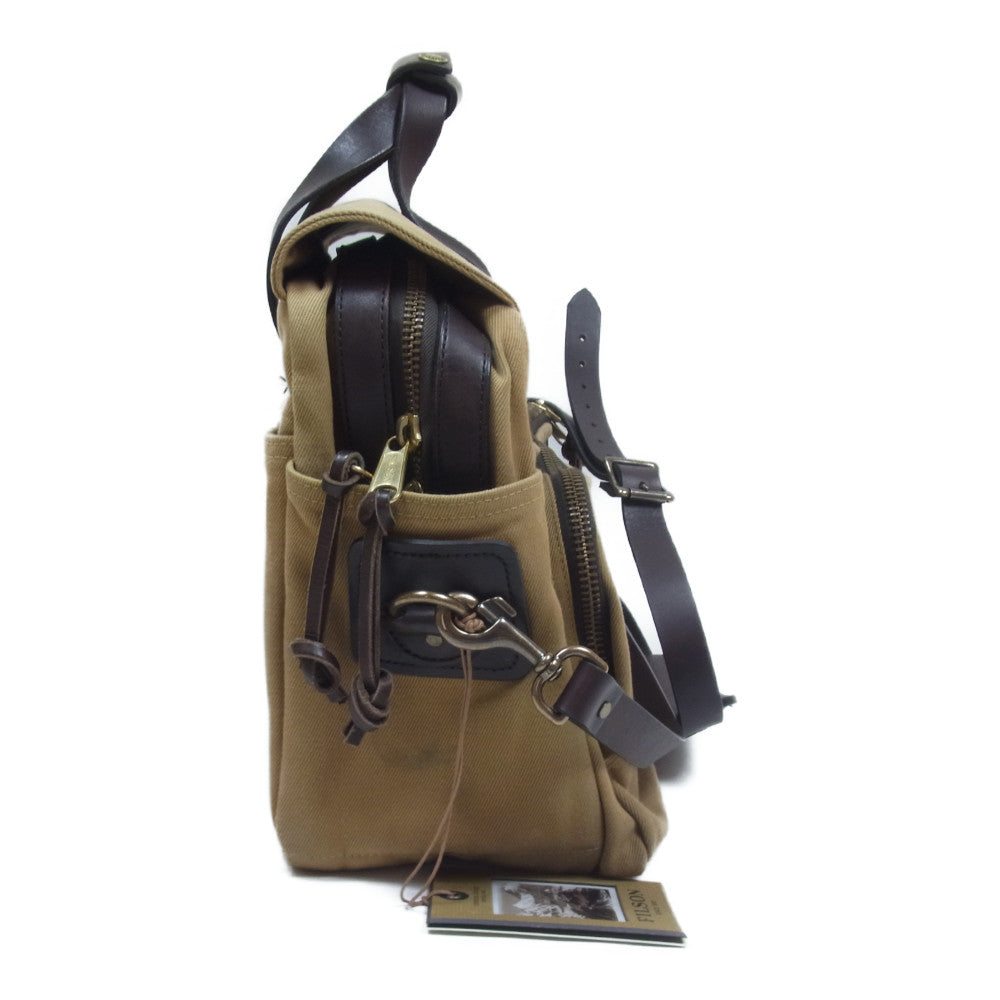 FILSON フィルソン Padded Computer Bag レザーハンドル キャンバス パデット コンピューター バッグ ライトブラウン系【中古】