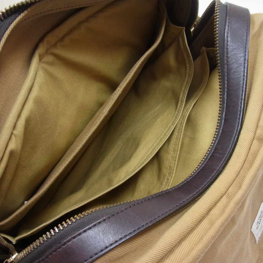 FILSON フィルソン Padded Computer Bag レザーハンドル キャンバス パデット コンピューター バッグ ライトブラウン系【中古】