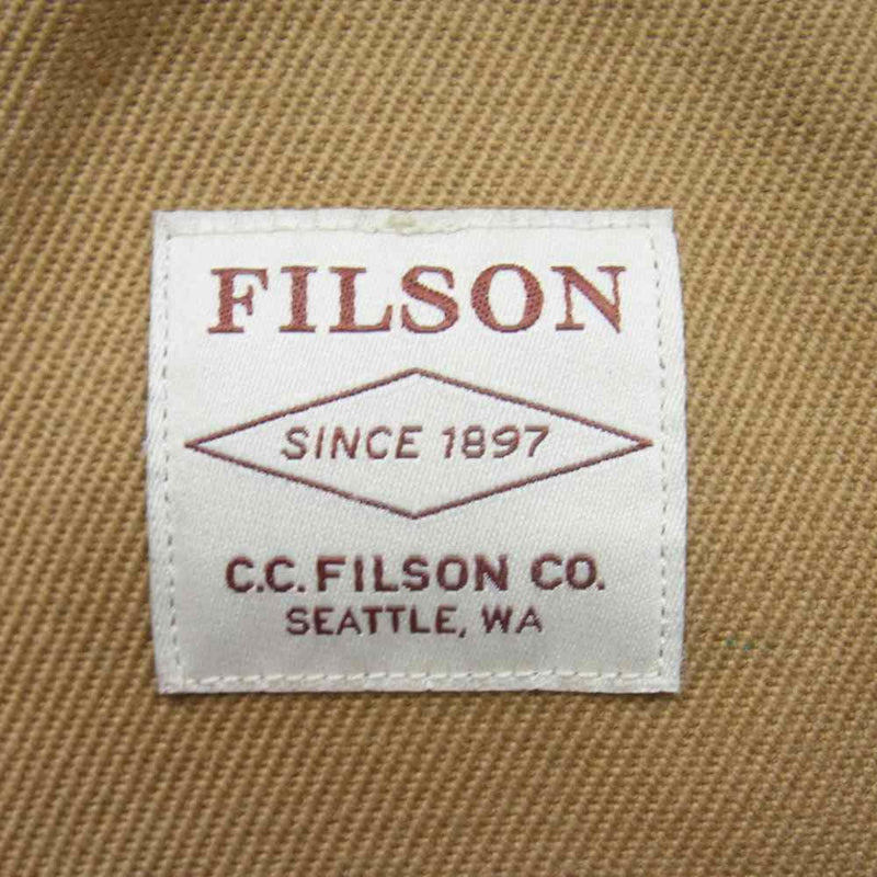 FILSON フィルソン Padded Computer Bag レザーハンドル キャンバス パデット コンピューター バッグ ライトブラウン系【中古】