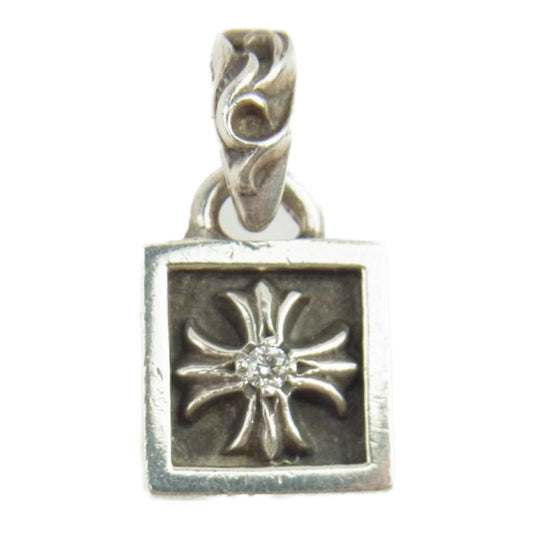 CHROME HEARTS クロムハーツ（原本無） フレームドCH プラス 1ダイヤ チャーム シルバー系【中古】