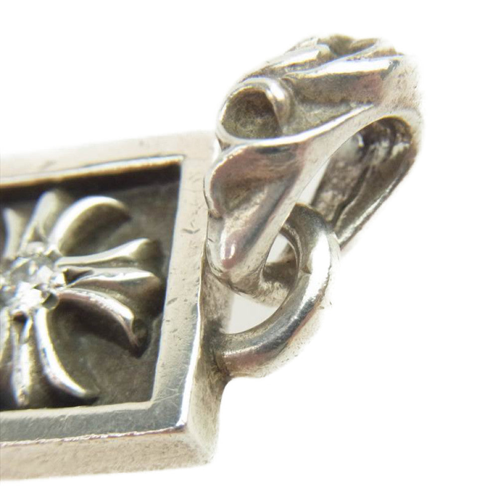 CHROME HEARTS クロムハーツ（原本無） フレームドCH プラス 1ダイヤ チャーム シルバー系【中古】