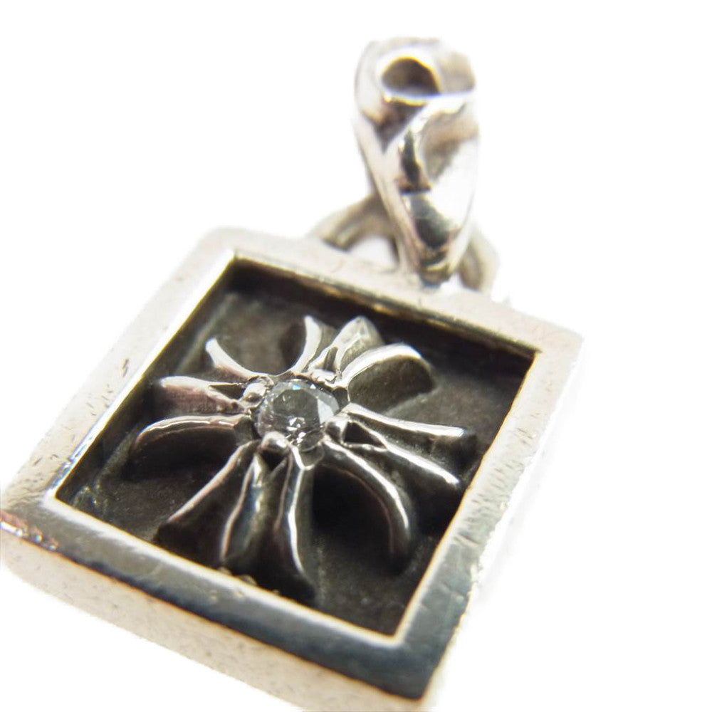 CHROME HEARTS クロムハーツ（原本無） フレームドCH プラス 1ダイヤ チャーム シルバー系【中古】
