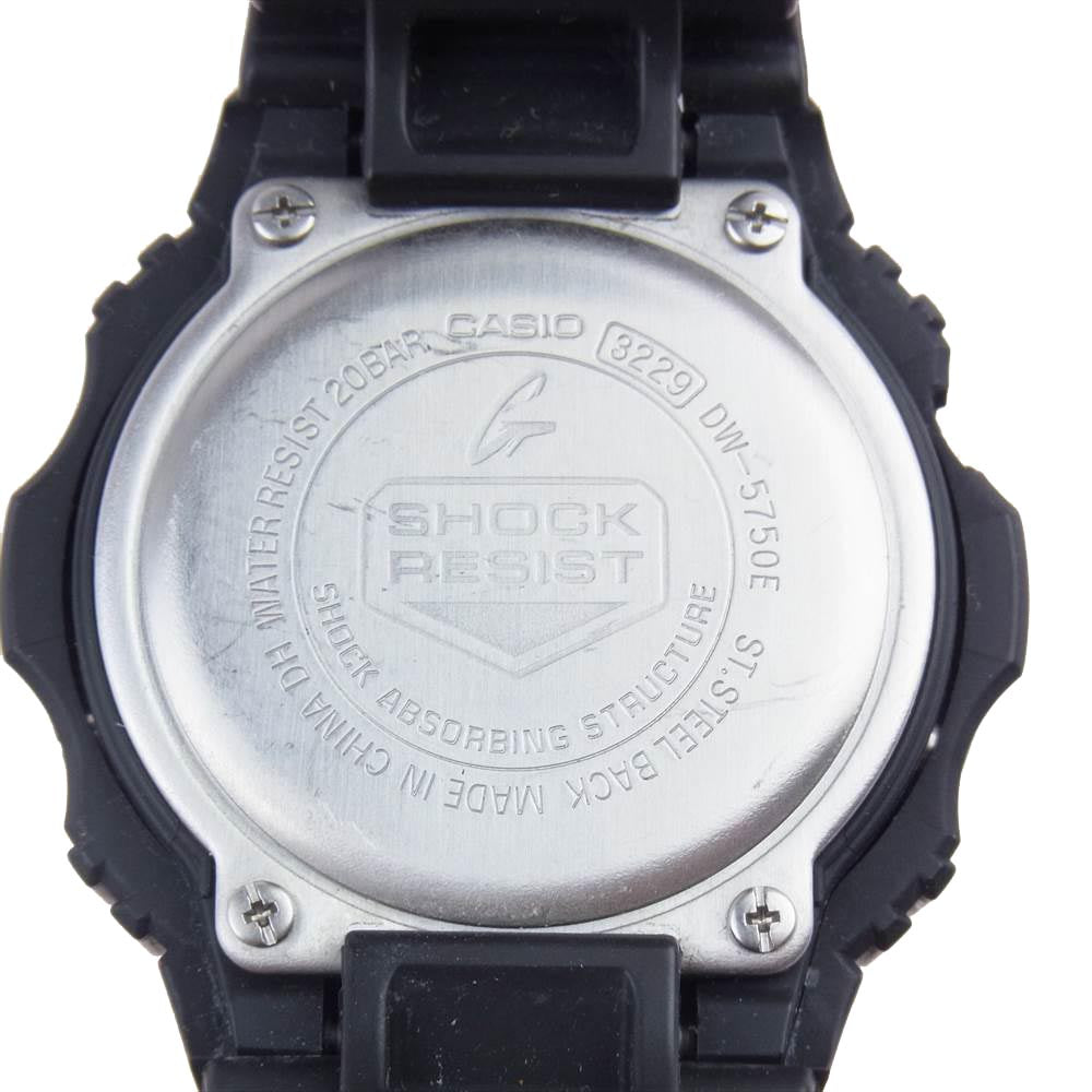 CASIO G-SHOCK カシオ ジーショック DW-5750E デジタル ウォッチ 腕時計 ブラック系【中古】