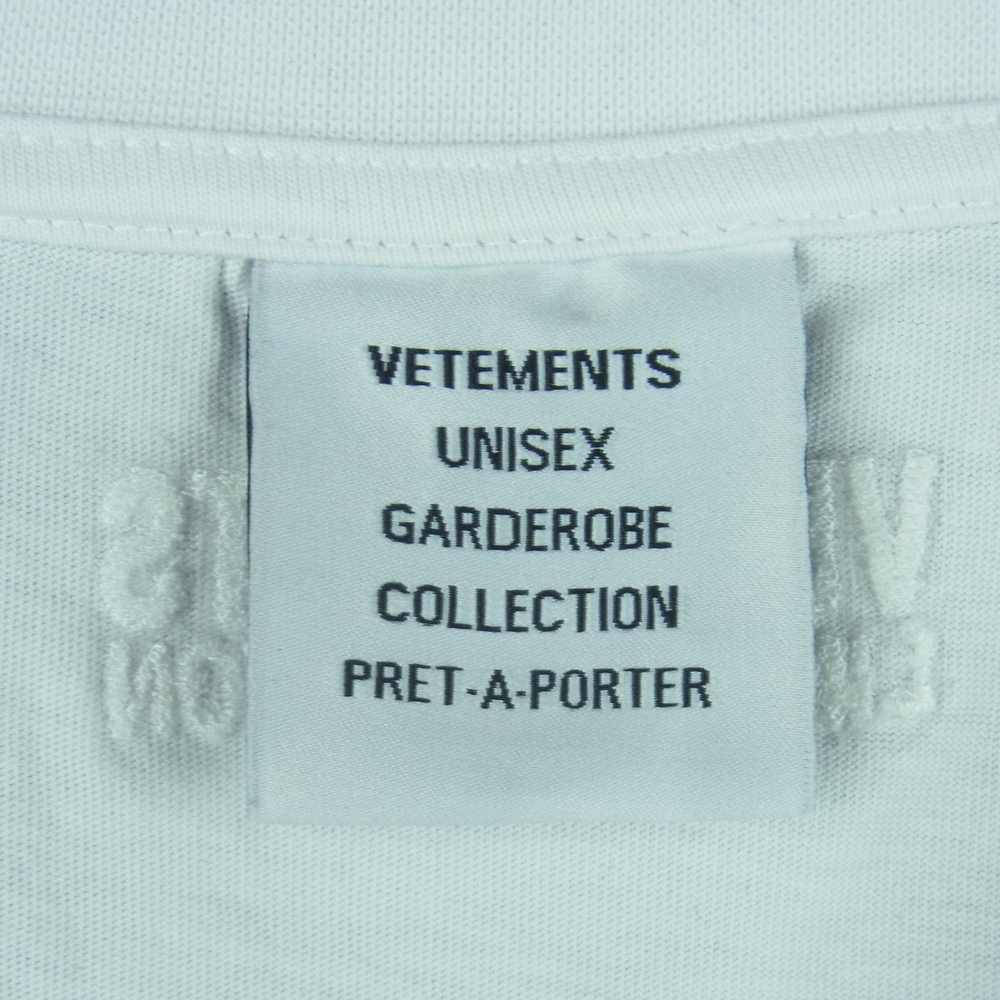 VETEMENTS ヴェトモン 21AW UA52TR320W Wild Unicorn Tee ワイルド ユニコーン プリント 半袖 Tシャツ ホワイト系 M【新古品】【未使用】【中古】