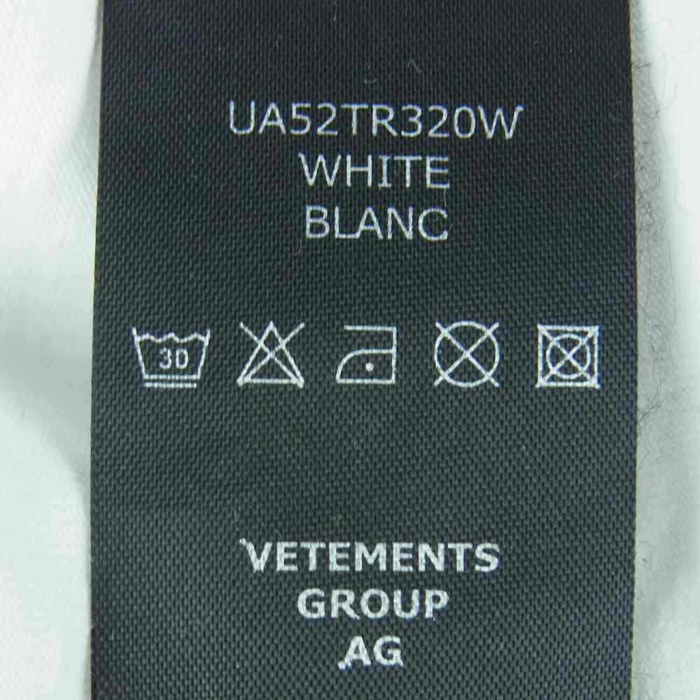 VETEMENTS ヴェトモン 21AW UA52TR320W Wild Unicorn Tee ワイルド ユニコーン プリント 半袖 Tシャツ ホワイト系 M【新古品】【未使用】【中古】