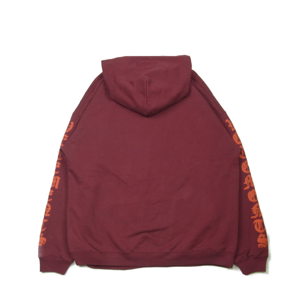 VETEMENTS ヴェトモン 21SS UE51TR650R アナーキー ゴシックロゴ プリント パーカー ワインレッド系 M【新古品】【未使用】【中古】