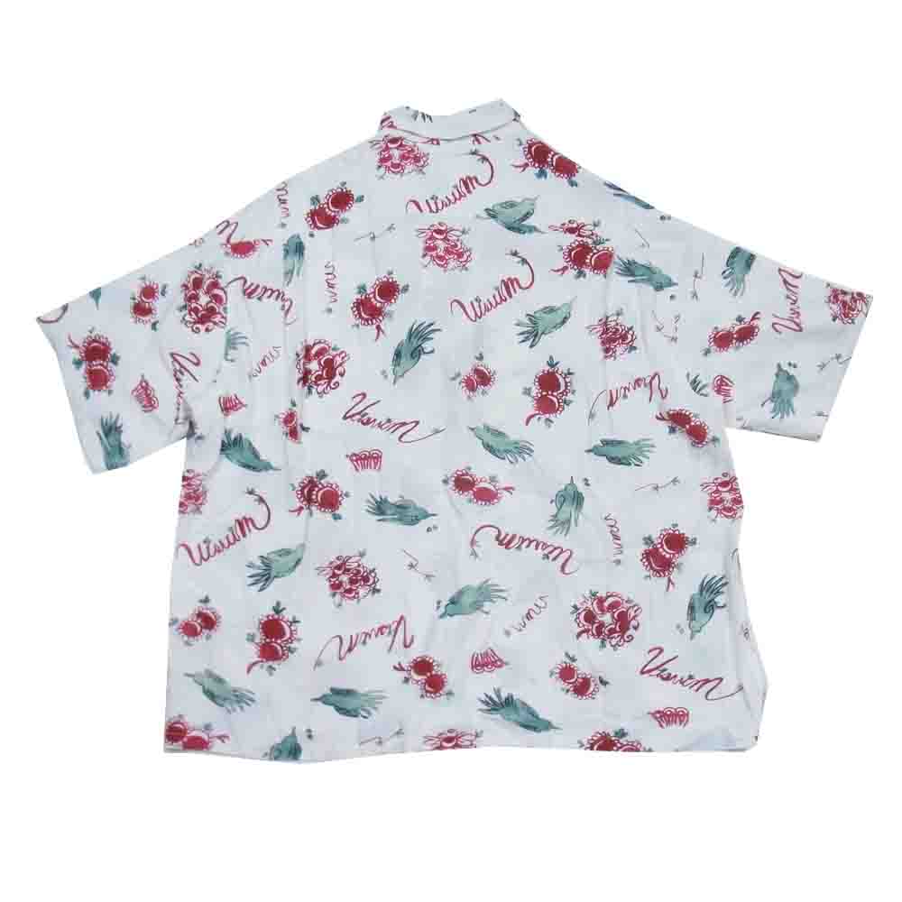 VISVIM ビズビム 22SS 0122105011017 WALLIS SHIRT S/S SUNNYBIRD 総柄 半袖 シャツ レッド系 1【美品】【中古】