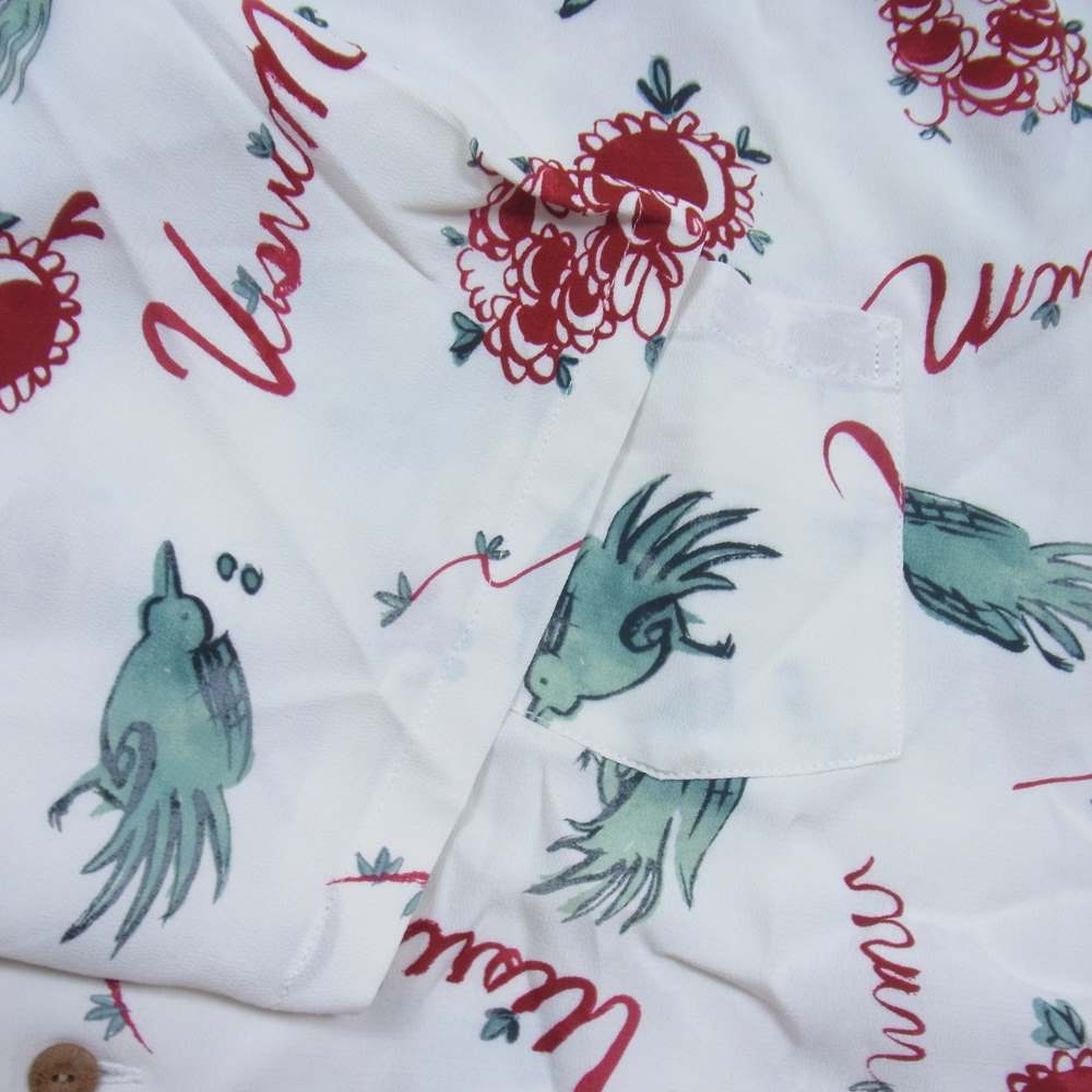 VISVIM ビズビム 22SS 0122105011017 WALLIS SHIRT S/S SUNNYBIRD 総柄 半袖 シャツ レッド系 1【美品】【中古】