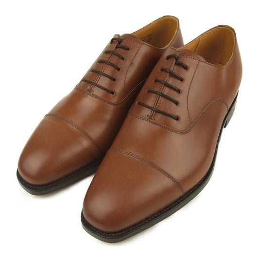 グレンソン 22346 LONDON ロンドン コニャック ストレートチップ レザー シューズ ブラウン系 6.5【新古品】【未使用】【中古】