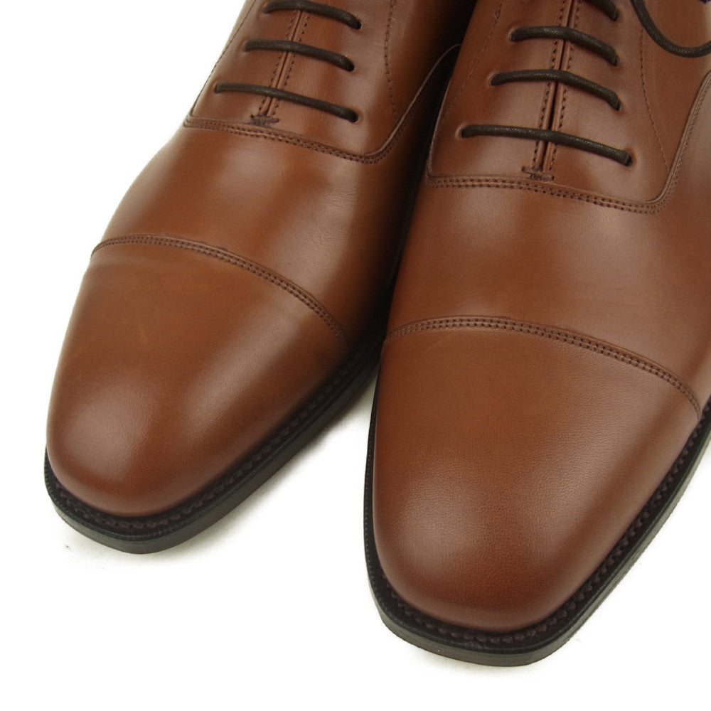 グレンソン 22346 LONDON ロンドン コニャック ストレートチップ レザー シューズ ブラウン系 6.5【新古品】【未使用】【中古】