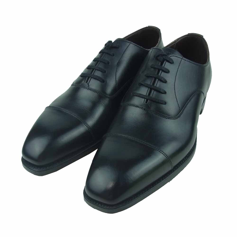 グレンソン 33551 ACCRINGTON アクリントン ストレートチップ キャップトゥ レザー シューズ ブラック系 6.5E【新古品】【未使用】【中古】