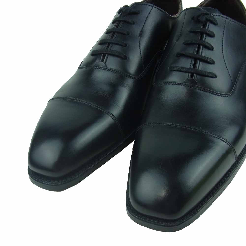 グレンソン 33551 ACCRINGTON アクリントン ストレートチップ キャップトゥ レザー シューズ ブラック系 6.5E【新古品】【未使用】【中古】