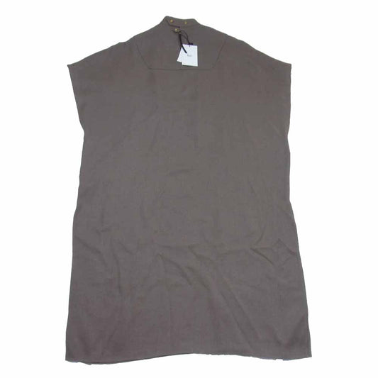 THE RERACS ザリラクス 22SS 22SS-REOP-099L RERACS STANDCOLLOAR DRESS スタンドカラー ドレス ワンピース TAUPE 38【極上美品】【中古】