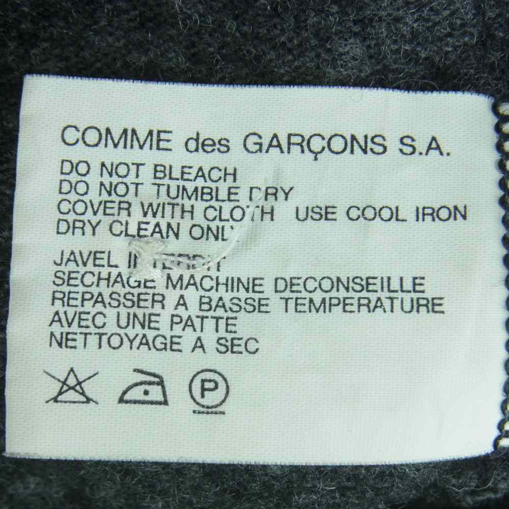 COMME des GARCONS コムデギャルソン D-TK9210 仏製 袖 シャツ 切替 ニット セーター グレー系 ブルー系 M【中古】
