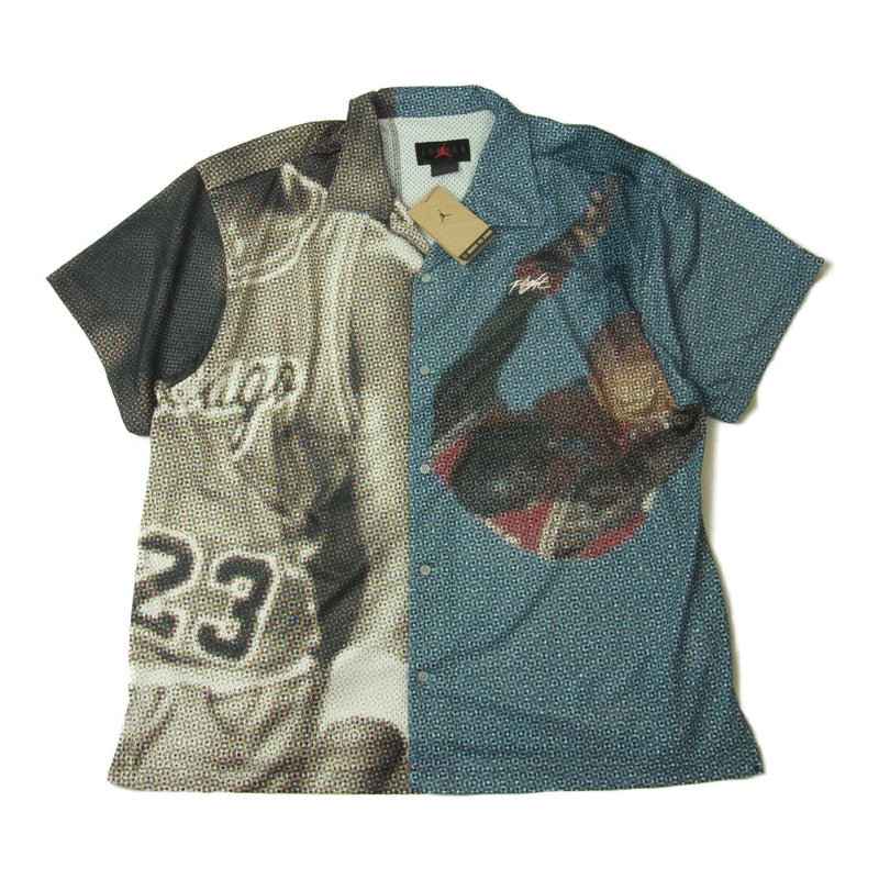 NIKE ナイキ DM1396-010 Air Jordan Photoprint Vacation Shirt エアジョーダン フォトプリント シャツ マルチカラー系 XL【新古品】【未使用】【中古】